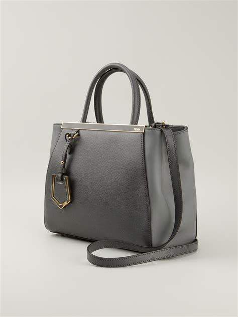 fendi 2jours petite grey|Fendi 2jours Petite .